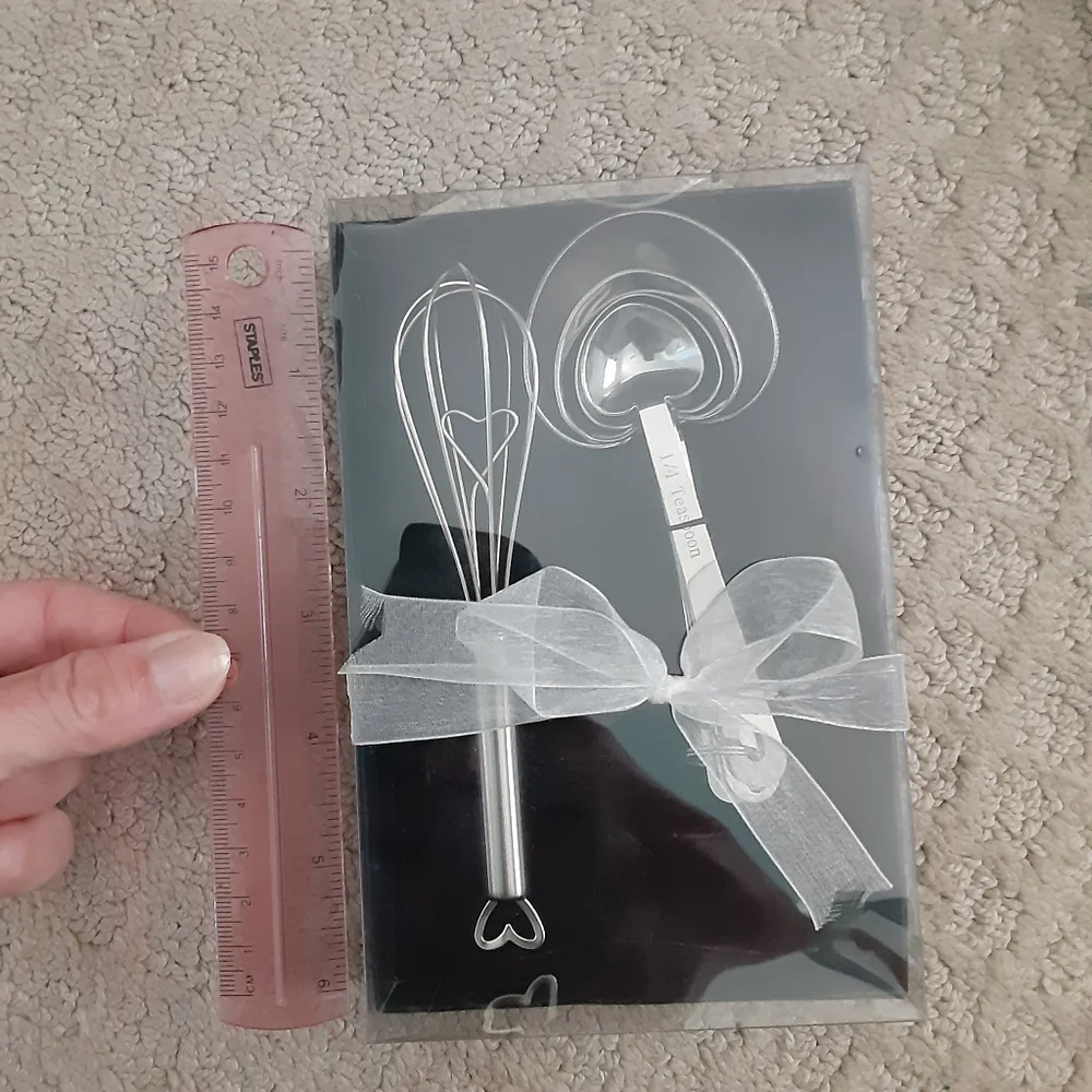 Measuring Spoons and Whisk